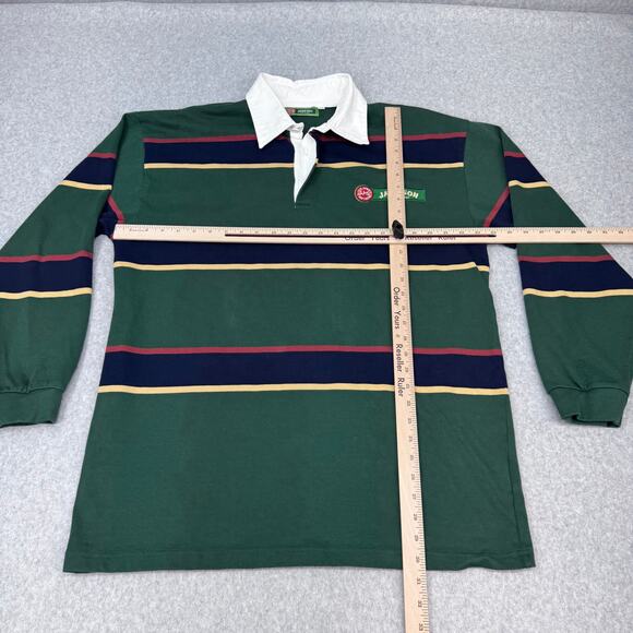 Jameson Whiskey Vintage Y2K Green Embroidered Rugby Shirt Men's XXXL - Picture 6 of 10